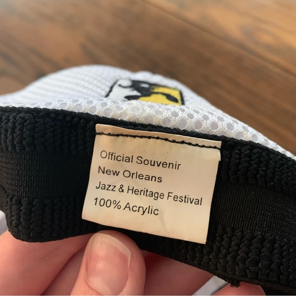 New Orleans Jazz & Heritage Festival Jazz Fest Trucker Hat Mesh Large XL Rare - Picture 6 of 6